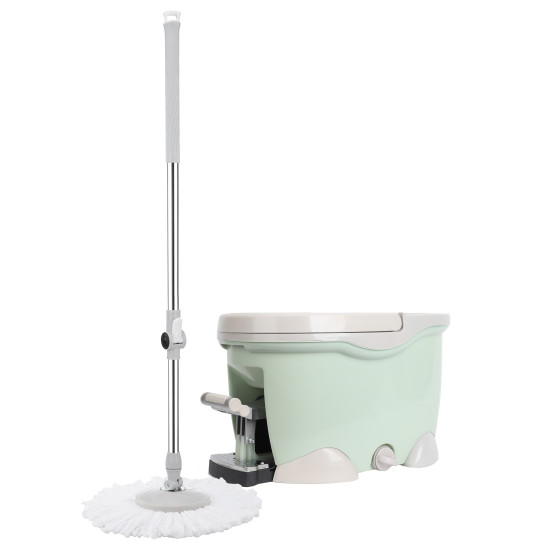 Green Cleaning Bucket Set with Mop