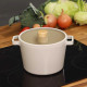 Korean Neoflam FIKA pots, 22 cm deep, off white