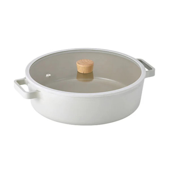 Korean pots, Neoflam Vika, capacity 20 cm, low, off white